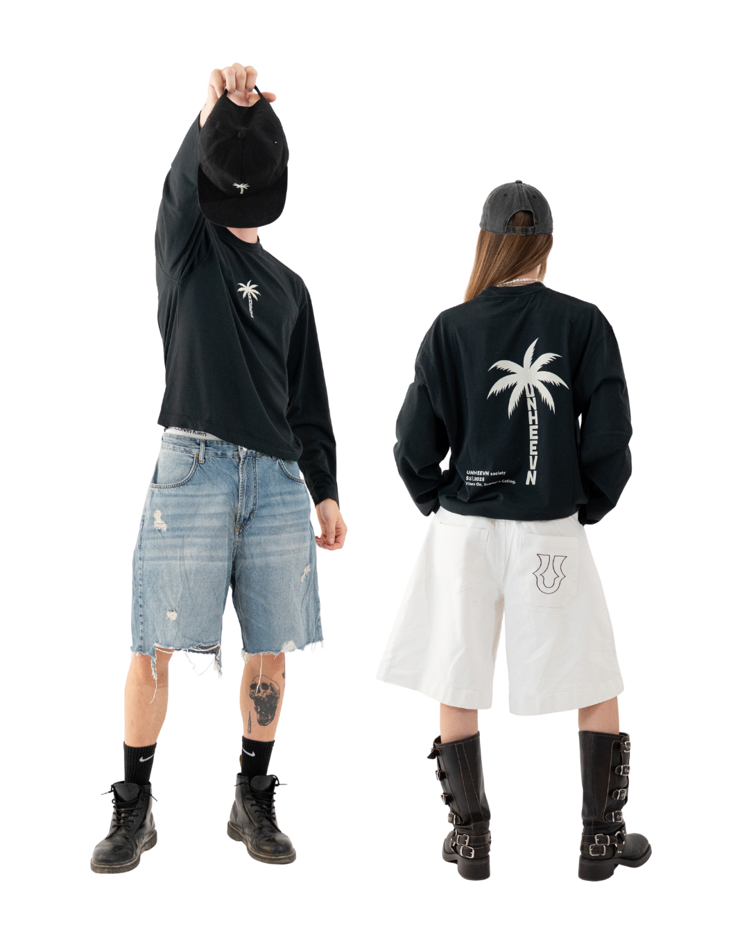 Unheevn Palm Long Sleeve Black