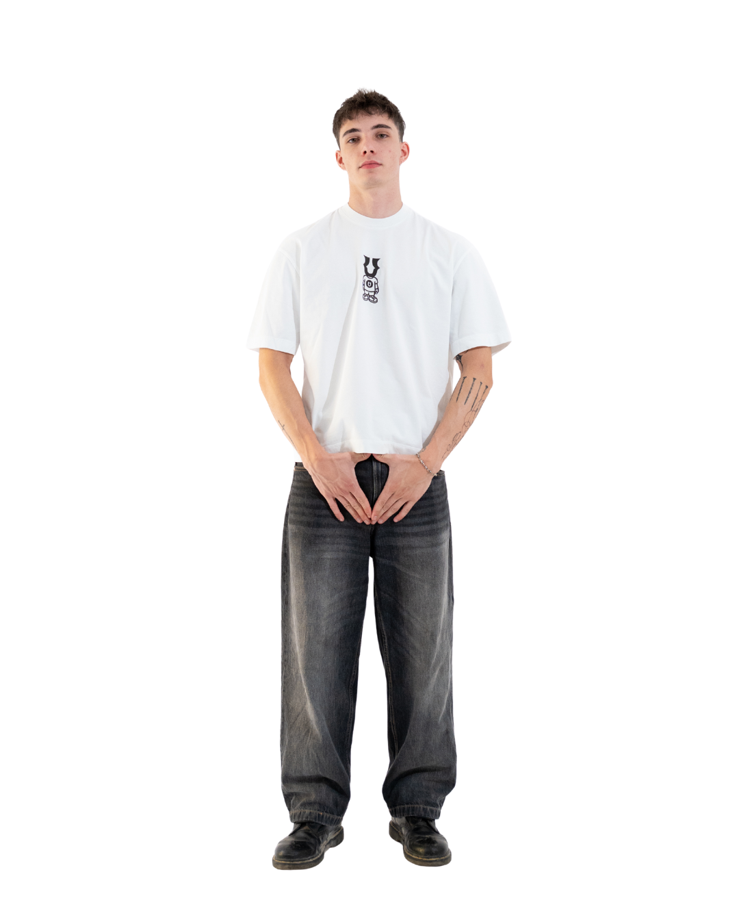 Unheevn Logo Face Tee White