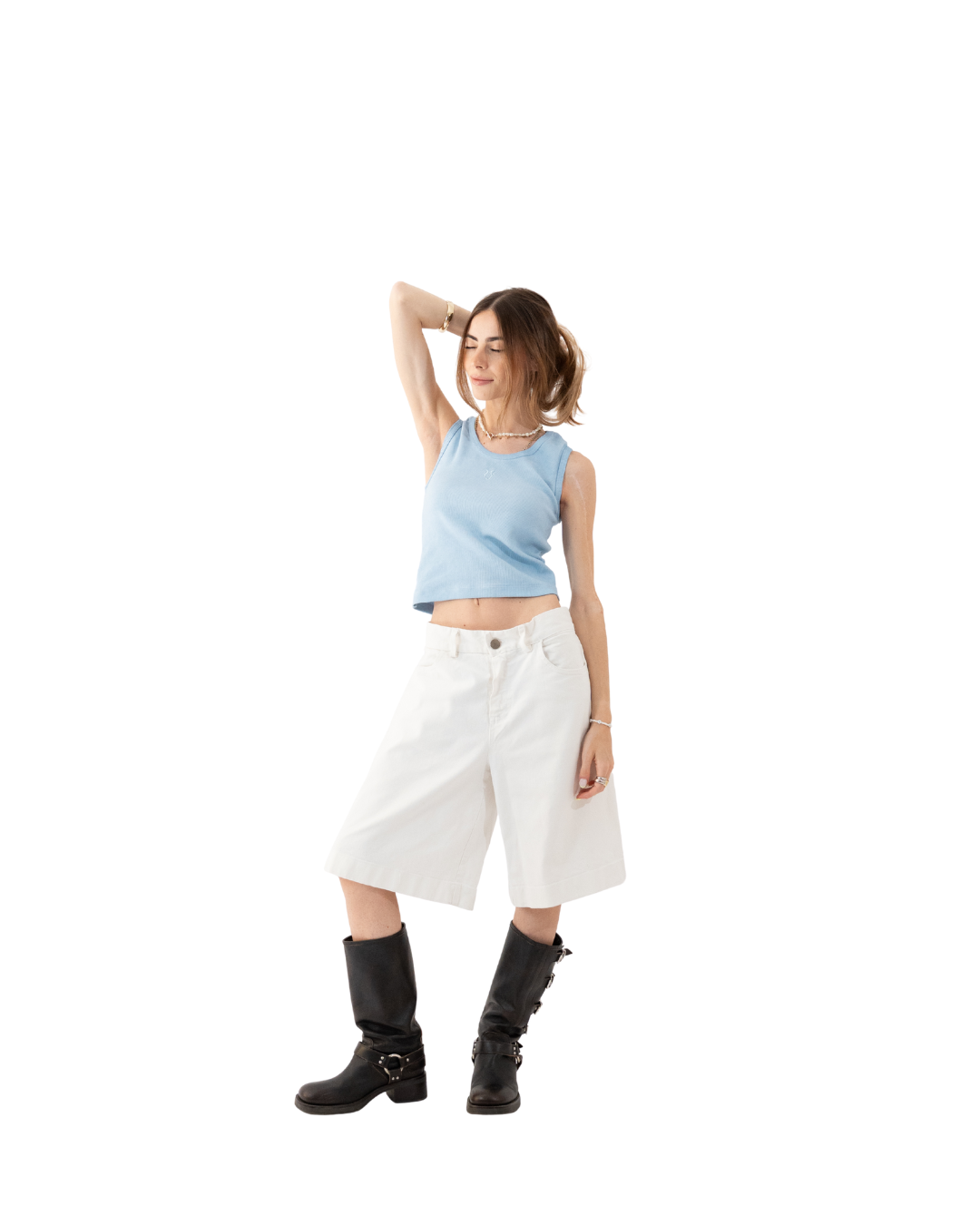 Unheevn Washed Light Blue Tank Top