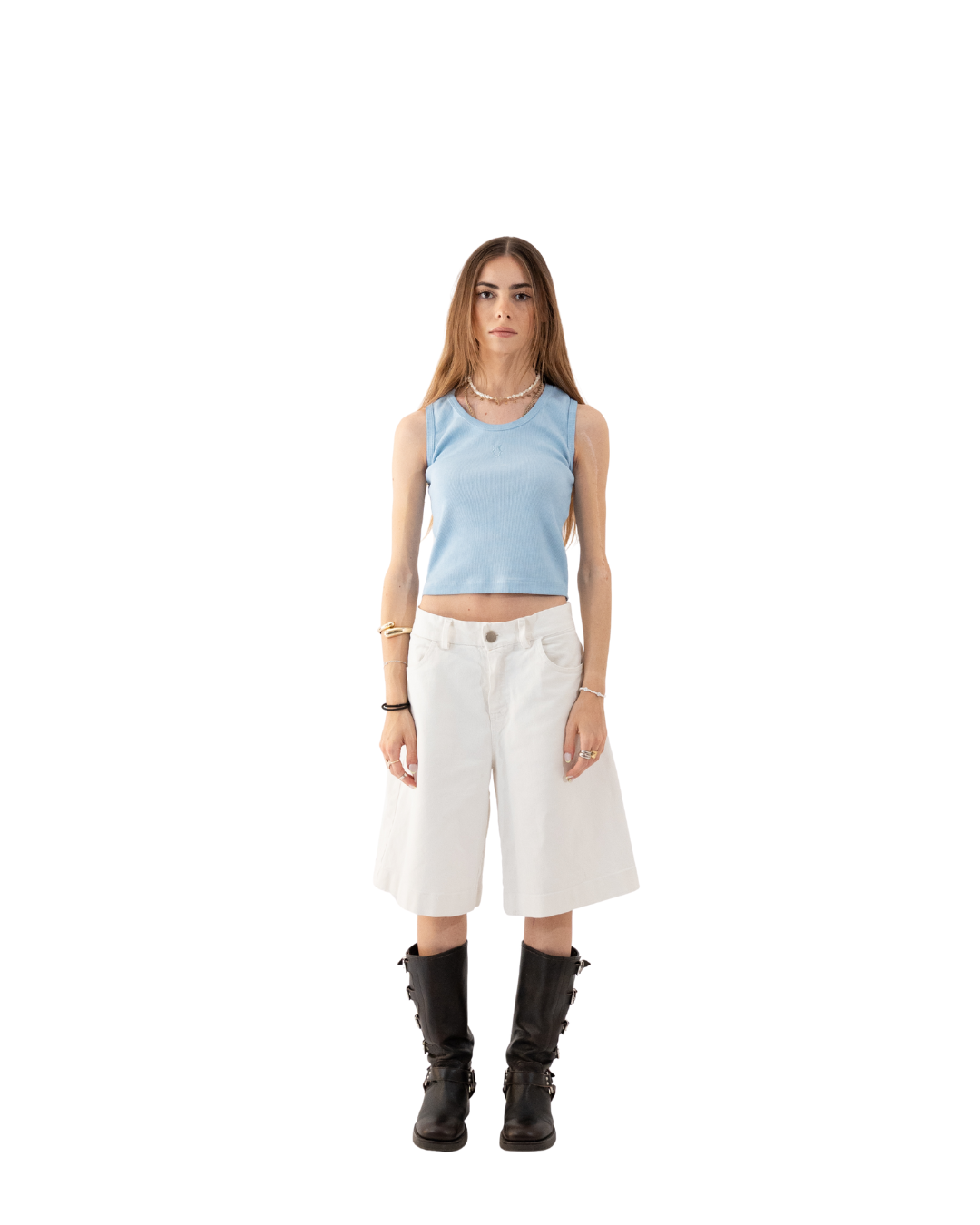 Unheevn Washed Light Blue Tank Top