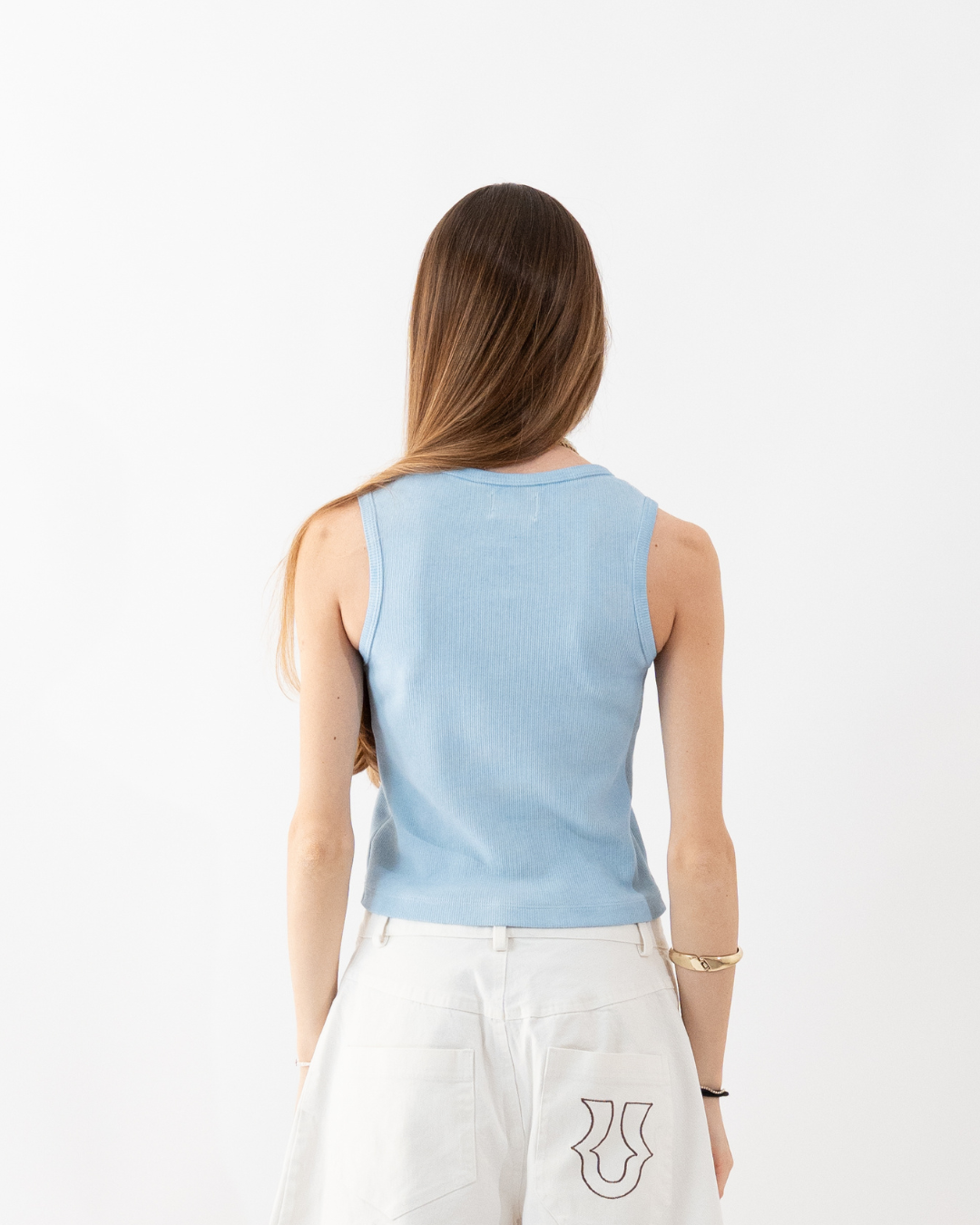 Unheevn Washed Light Blue Tank Top