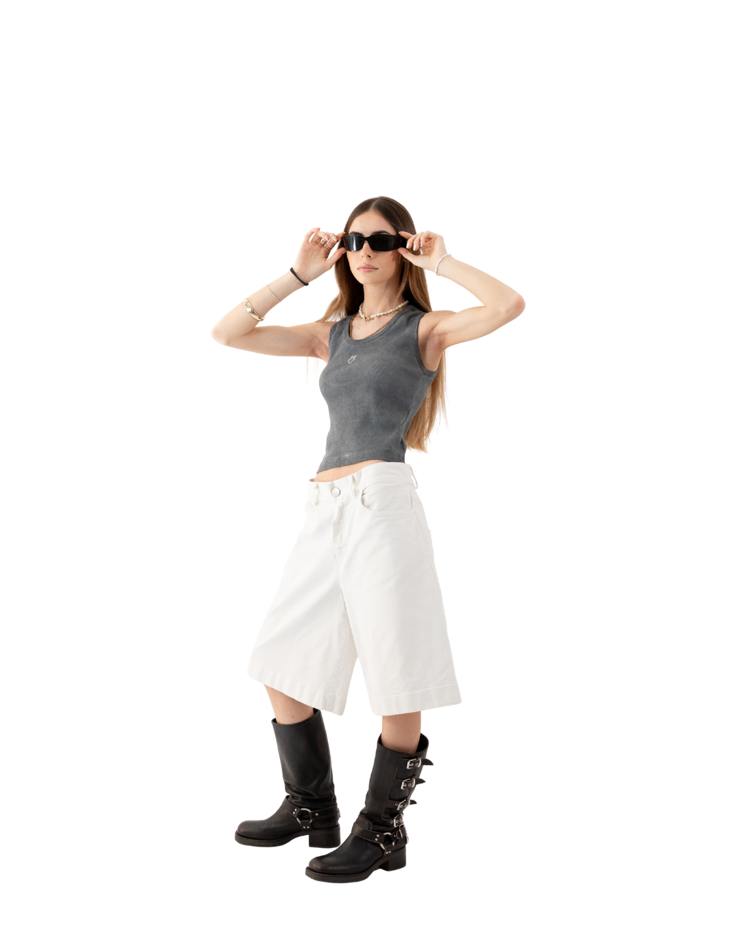 Unheevn Washed Grey Tank Top