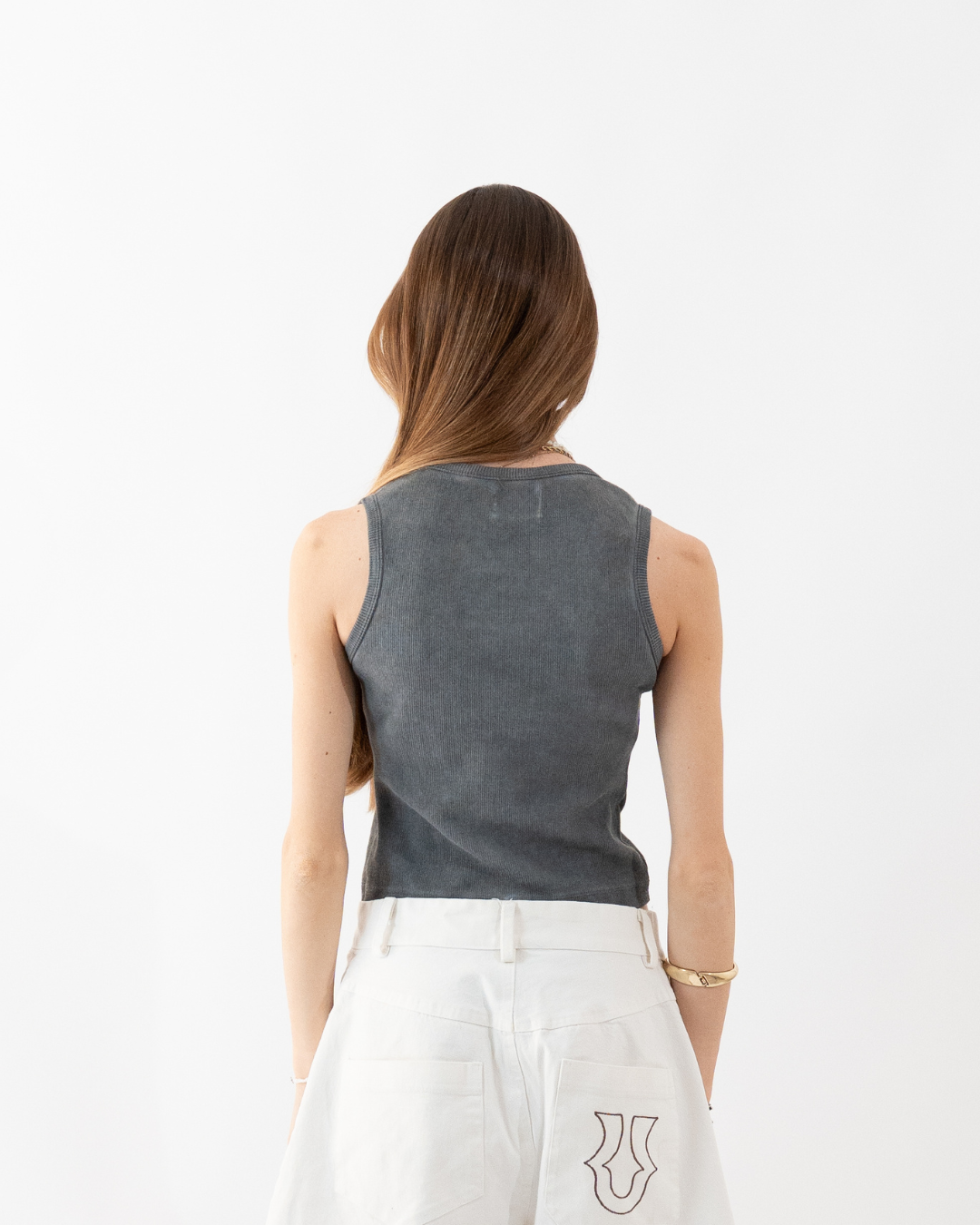 Unheevn Washed Grey Tank Top