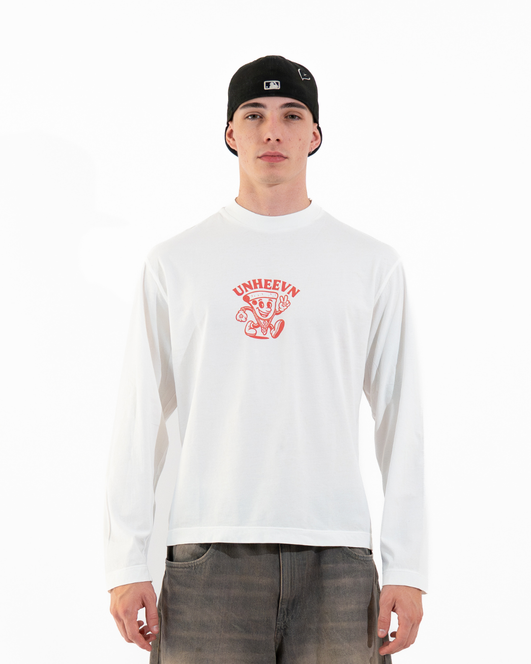 Unheevn Pizza Long Sleeve White