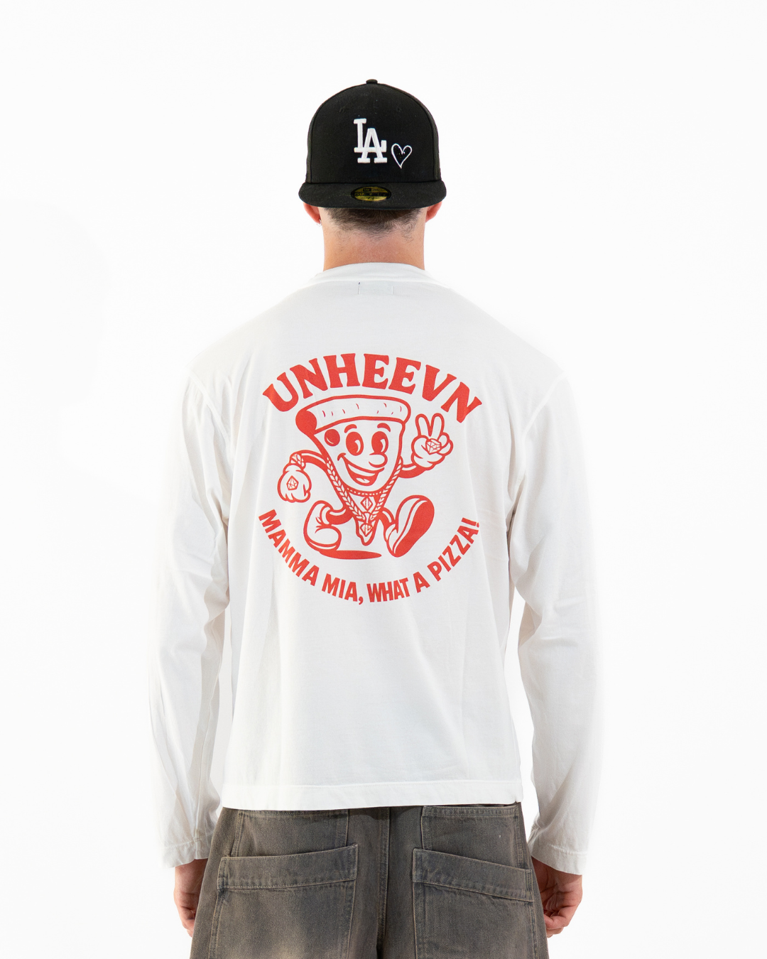 Unheevn Pizza Long Sleeve White