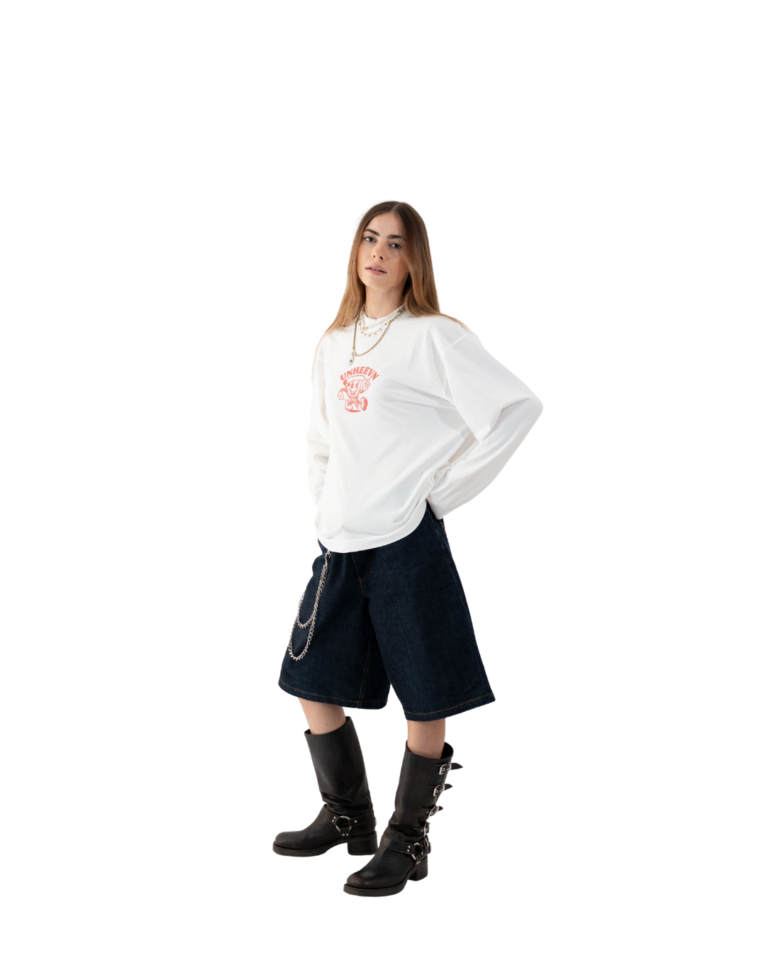 Unheevn Pizza Long Sleeve White