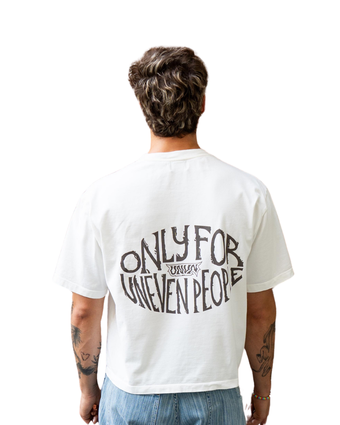 Unheevn Cropped Tee Creamy