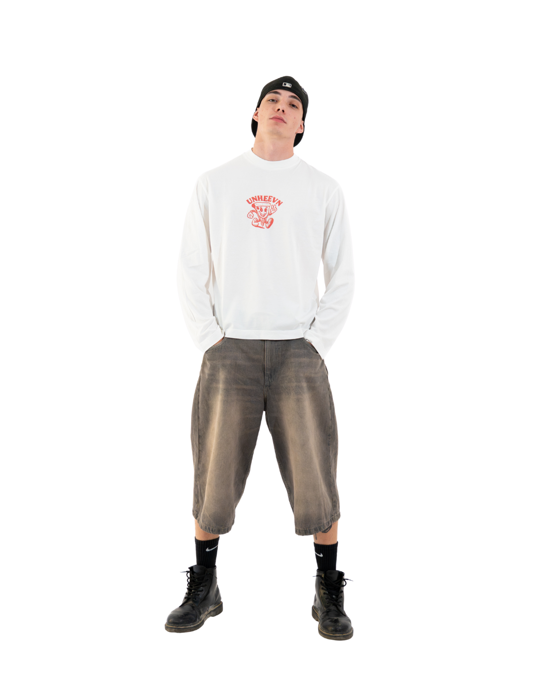 Unheevn Pizza Long Sleeve White