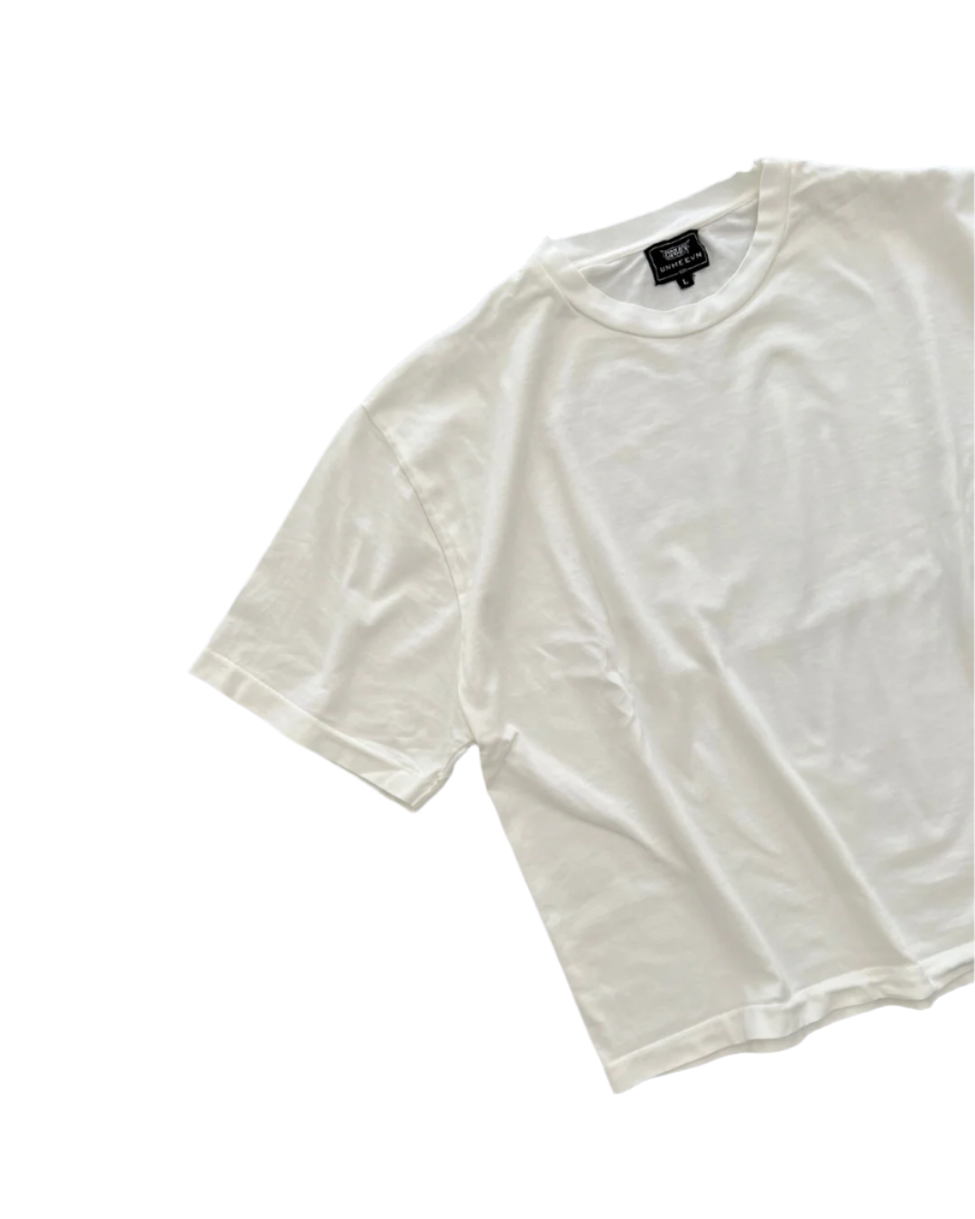 Unheevn Cropped Tee Bone White