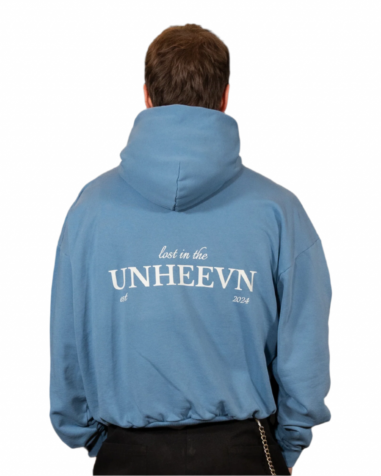 Unheevn Lost Hoodie Washed Pastel Blue