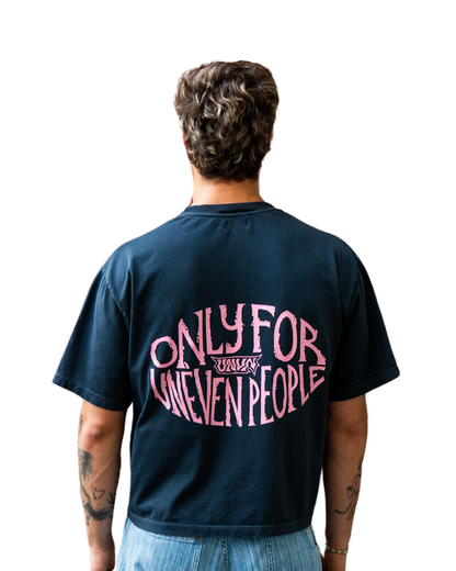 Unheevn Cropped Tee Washed Black
