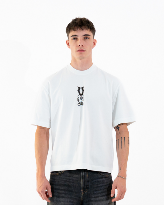 Unheevn Logo Face Tee White