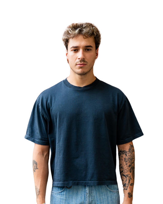 Unheevn Cropped Tee Washed Black