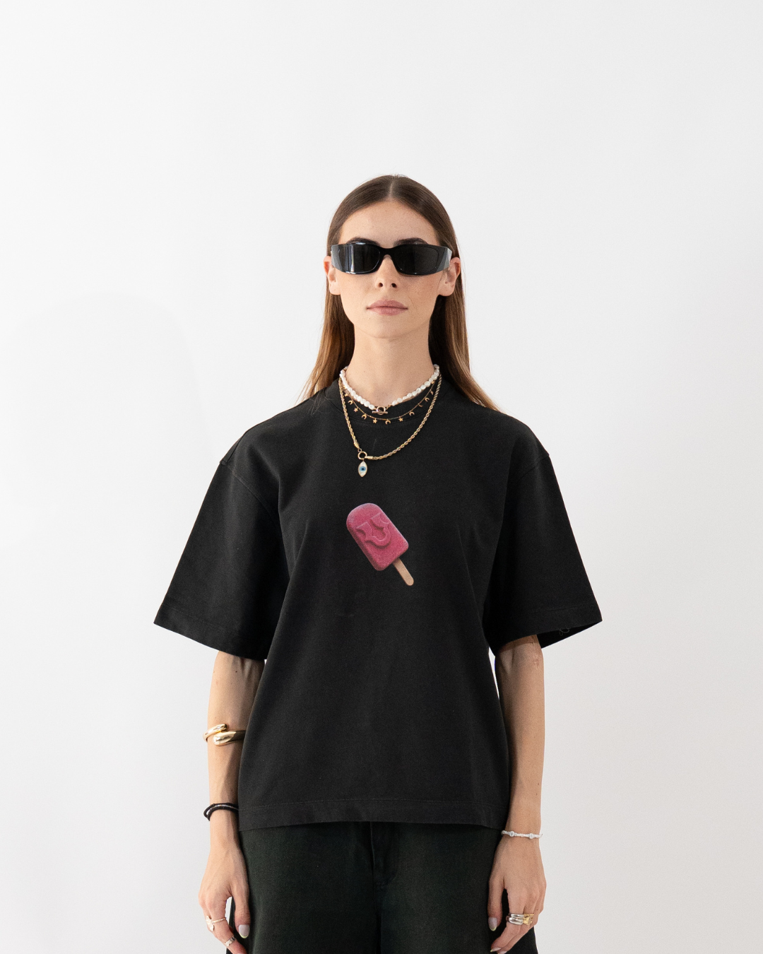 Unheevn Logo Popsicle Tee Black