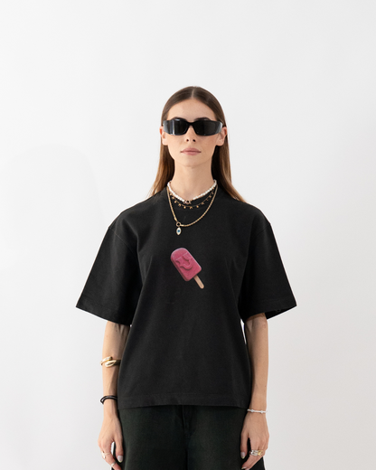 Unheevn Logo Popsicle Tee Black