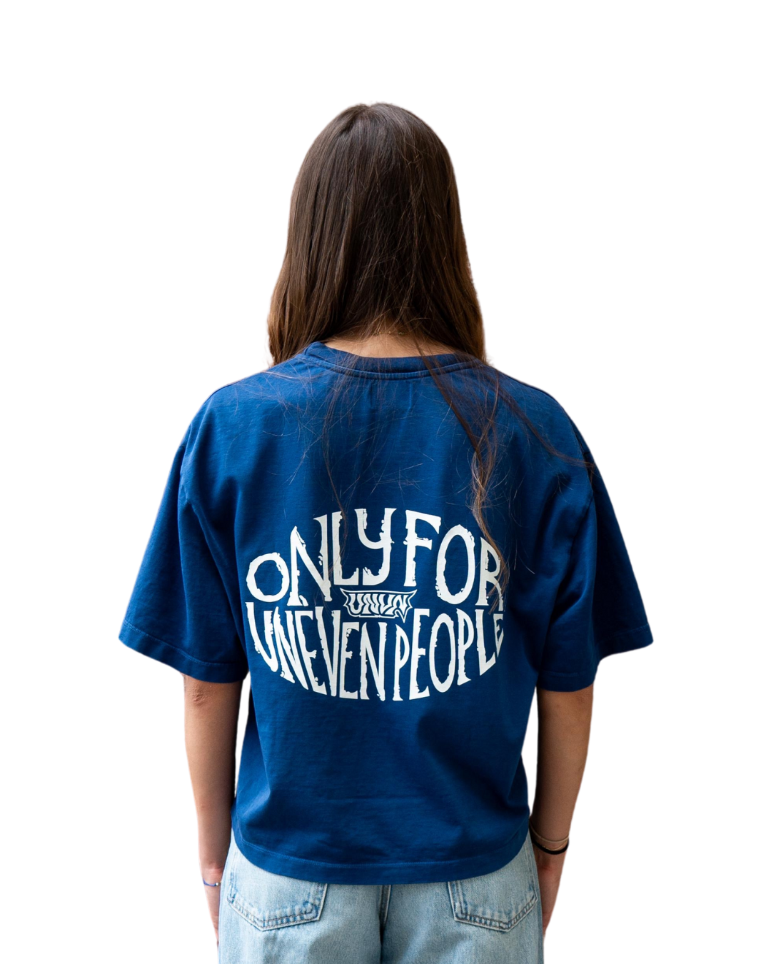 Unheevn Cropped Tee Washed Blue