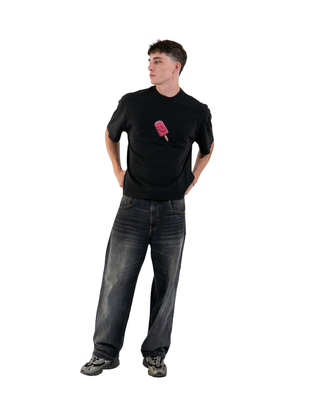 Unheevn Logo Popsicle Tee Black