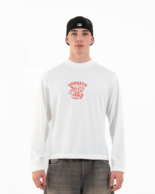 Unheevn Pizza Long Sleeve White