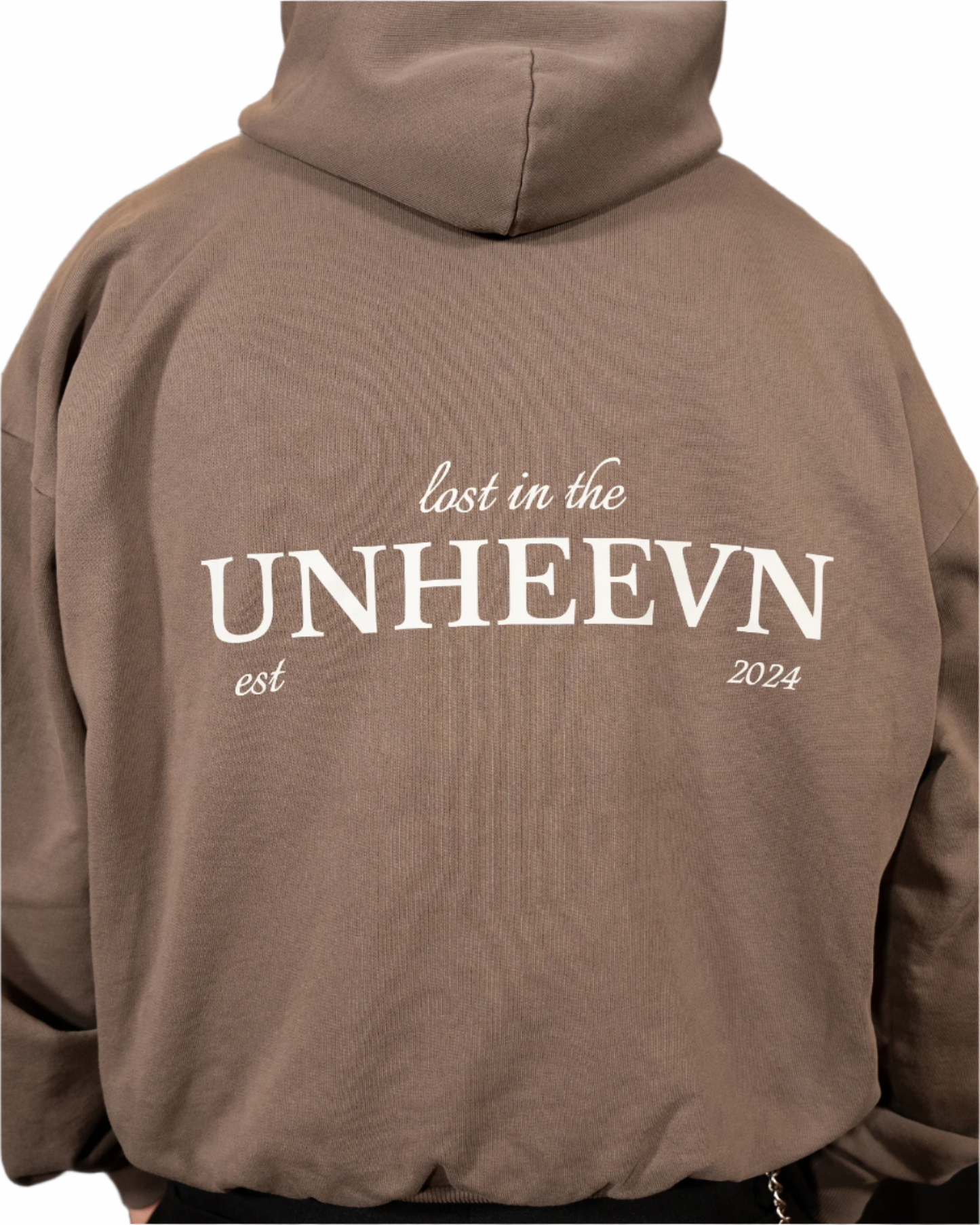 Unheevn Lost Hoodie Washed Brown