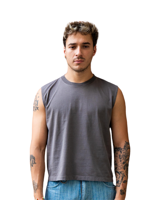 Unheevn Tank Top Washed Brown
