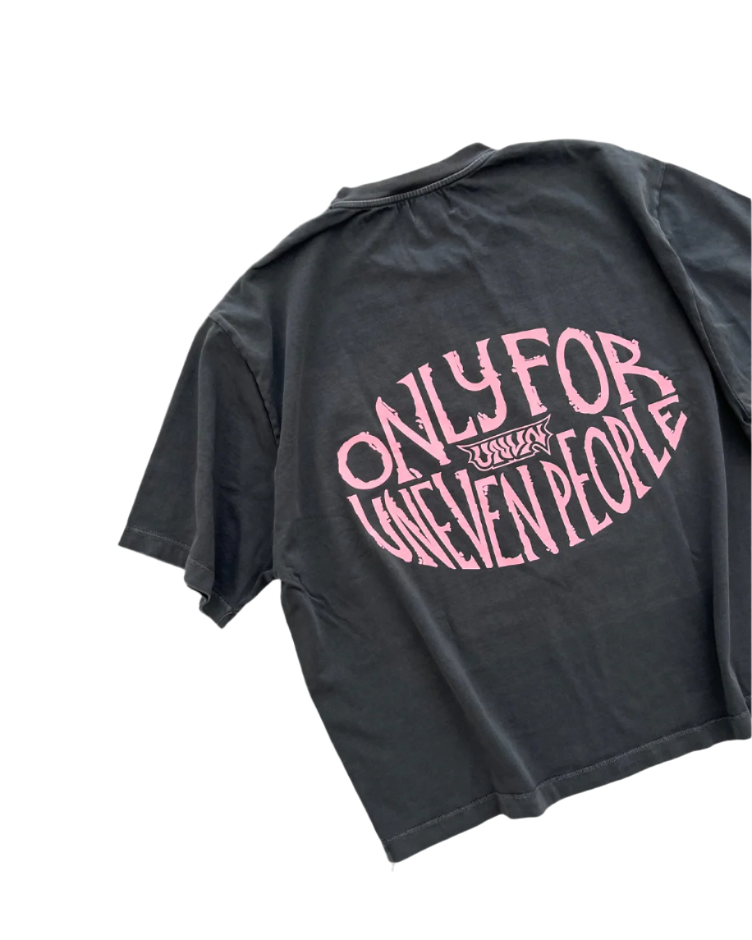 Unheevn Cropped Tee Washed Black