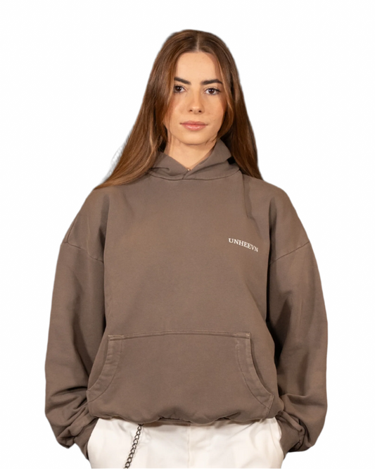 Unheevn Lost Hoodie Washed Brown