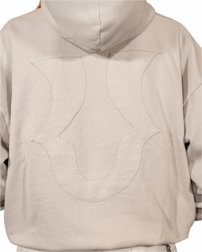 Unheevn Gothic Hoodie Neutral Ivory