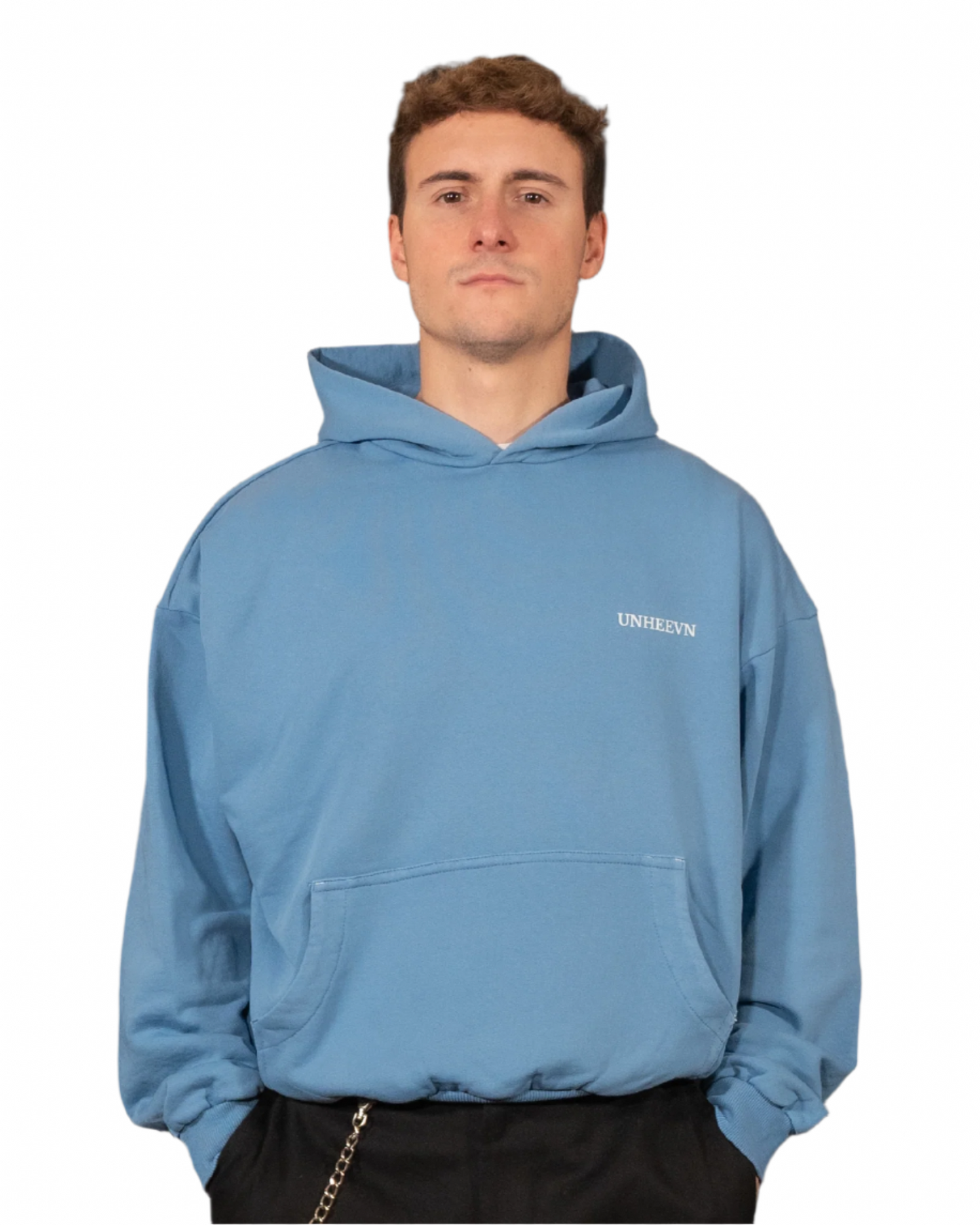 Unheevn Lost Hoodie Washed Pastel Blue