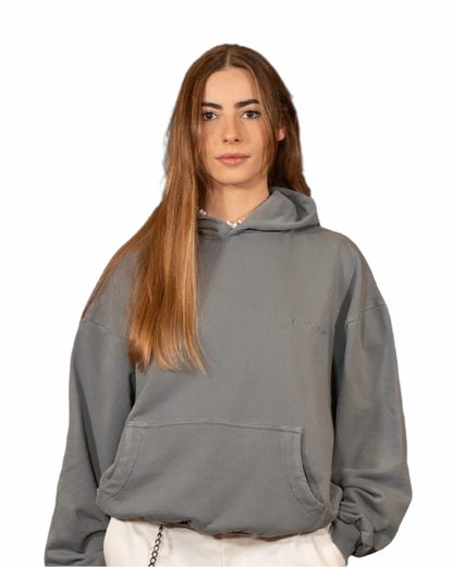 Unheevn Gothic Hoodie Washed Gray